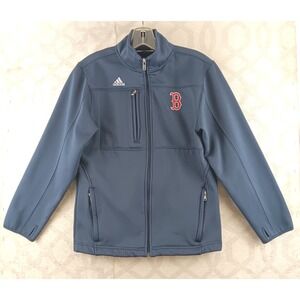 Adidas Boston Red Sox Jacket Full Zip Softshell Coat Kids Medium